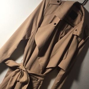 Business savvy thin trench coat